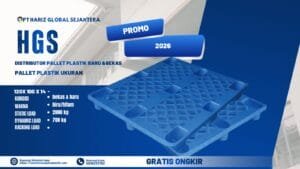 Jual pallet plastik 100 x 120 x 14 cm