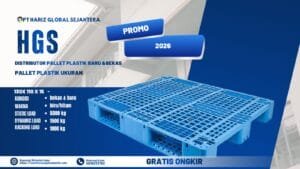 jual pallet plastik ukuran 130 x 110 x 15 cm