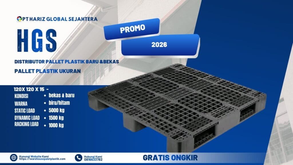 harga pallet plastik ukuran 110 x 110 x 15 cm