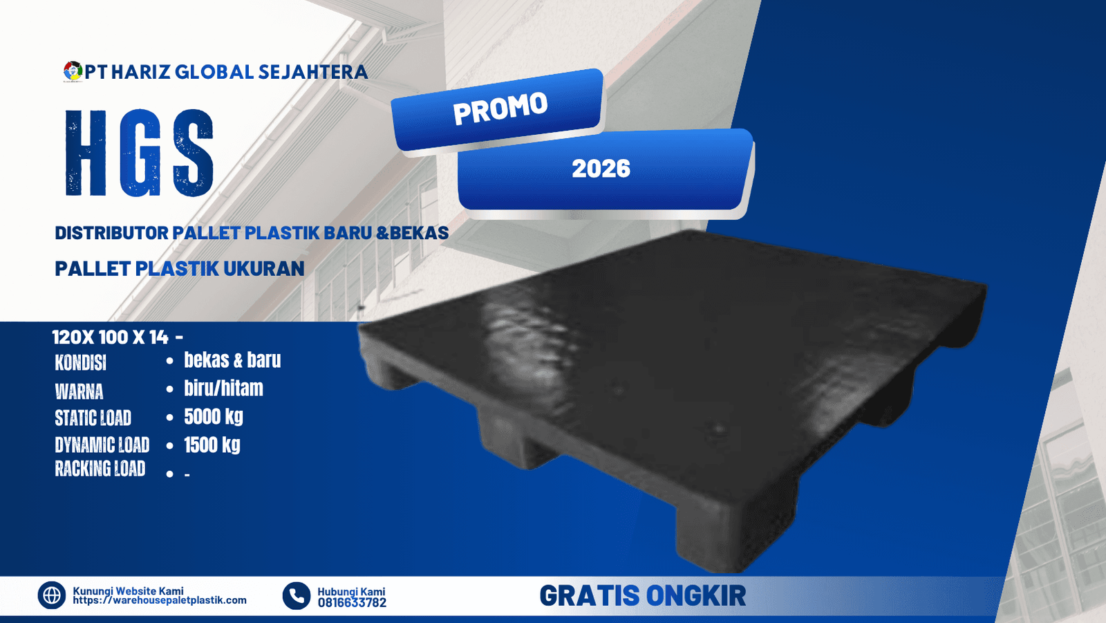 Pallet Flat Hitam