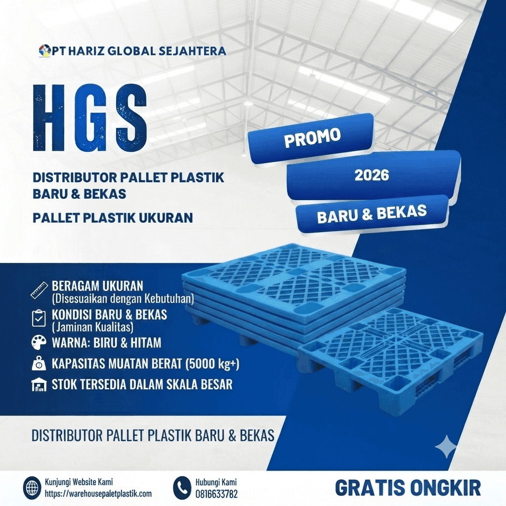 jual pallet plastik 110 x 110 x 14 cm