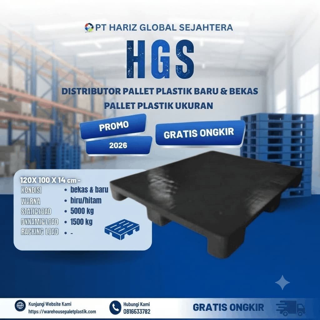 Pallet Plastik 120 x 100 x 14 cm