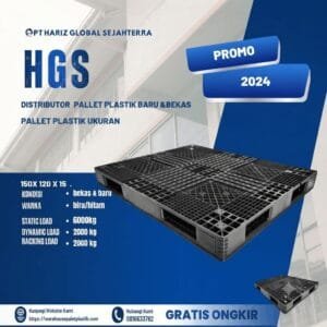 Pallet Plastik !500 x 1200 x 150 mm