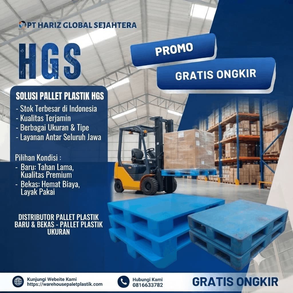 pallet plastik baru