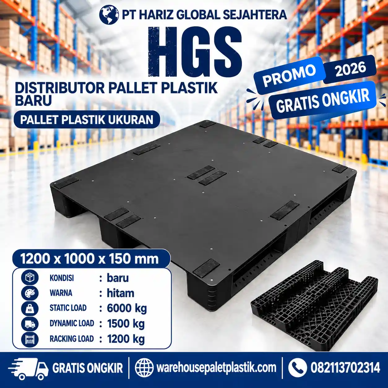 pallet plastik baru & bekas N4017