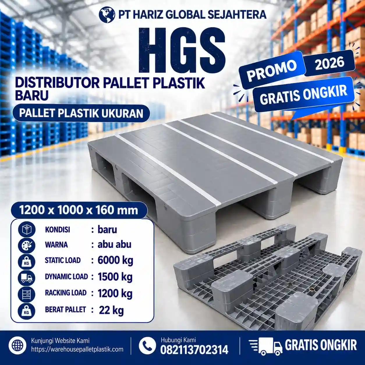 Pallet Plastik Baru