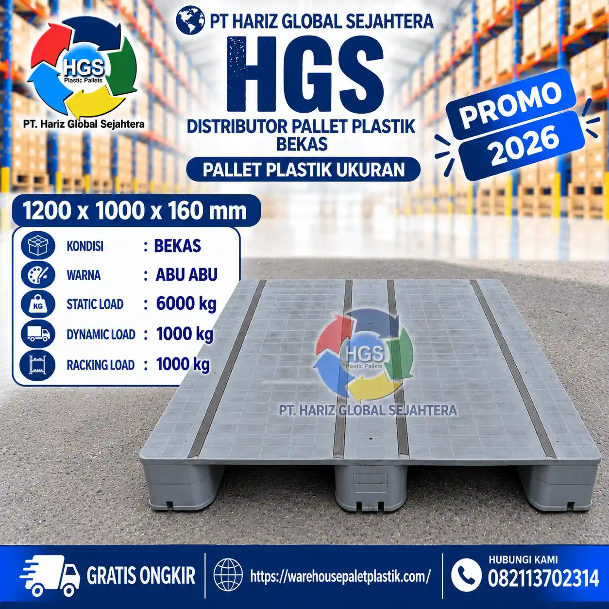 Jual Pallet Plastik Bekas