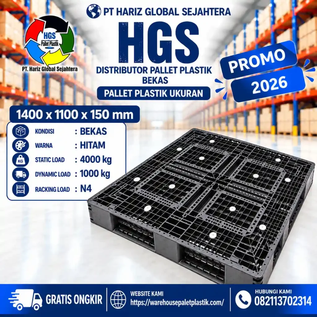 pallet plastik bekas & baru N403