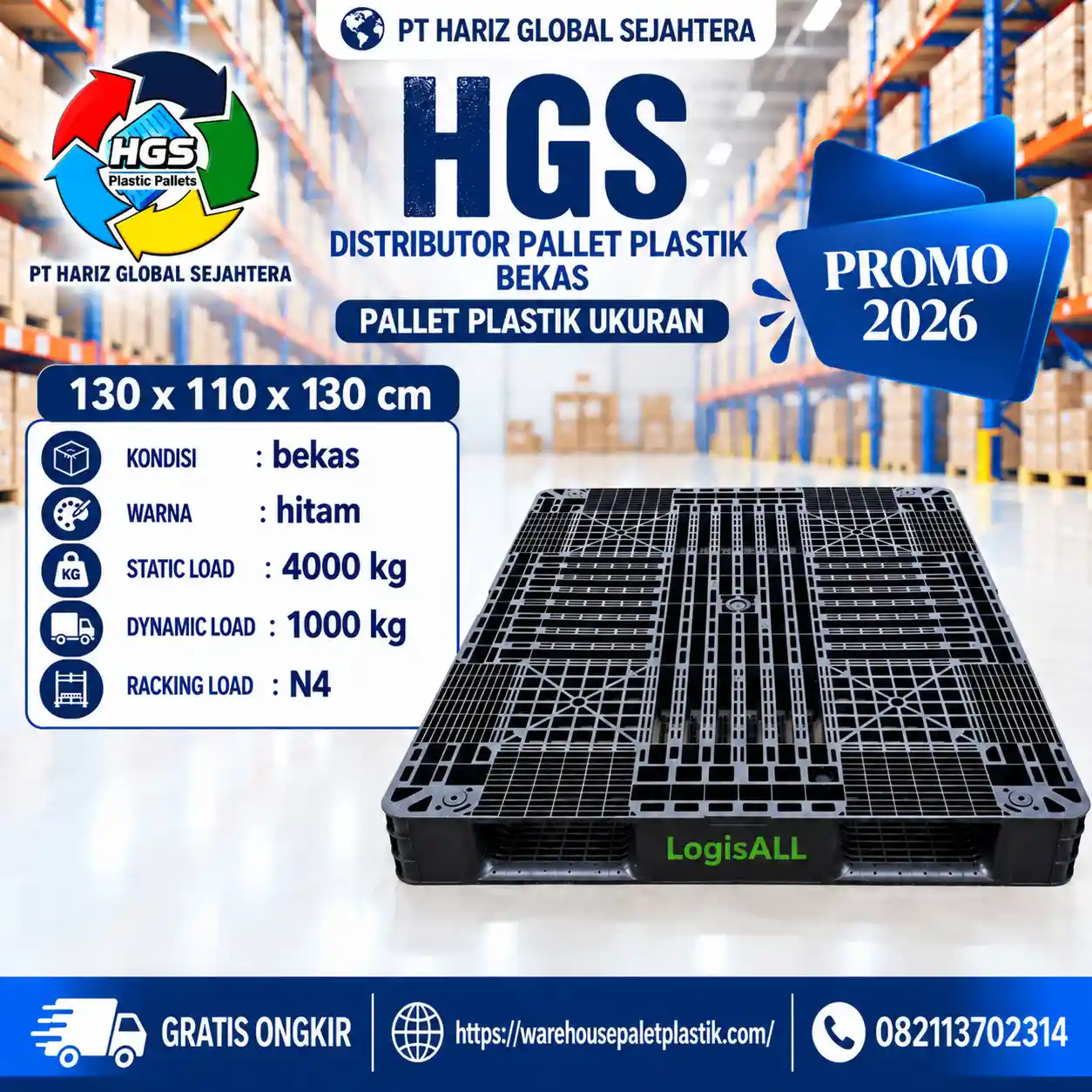 jual pallet plastik bekas