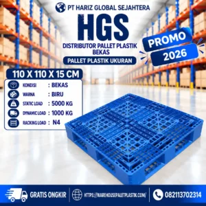 pallet plastik bekas & baru N408