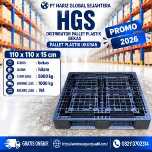 pallet plastik bekas & baru N409