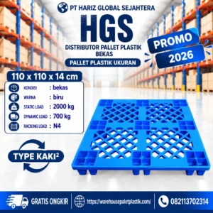 pallet plastik bekas & baru N406