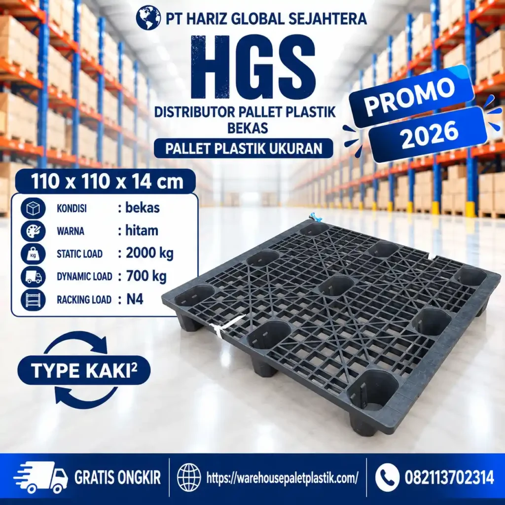 pallet plastik bekas & baru N407