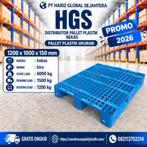 pallet plastik bekas & baru N402