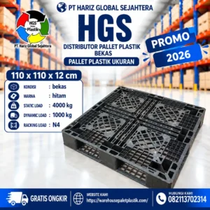 pallet plastik bekas & baru N4012