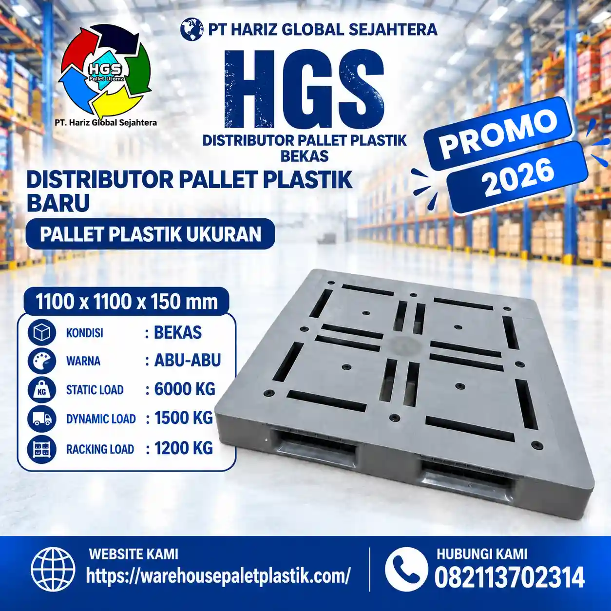 pallet plastik bekas & baru N404